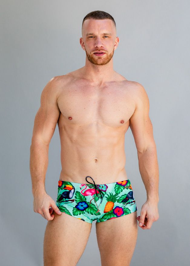 Tropical Forest Square Cut Brief