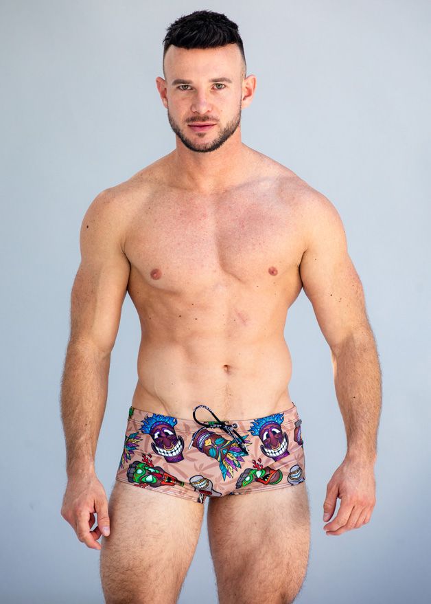 Freaky Tiki Square Cut Brief